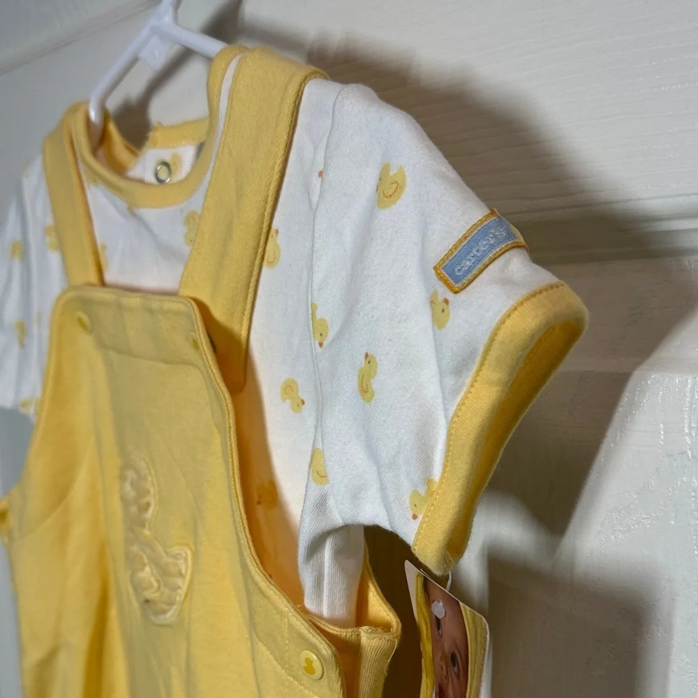 Vintage NWT Carter's Little Duckie Overall Set
